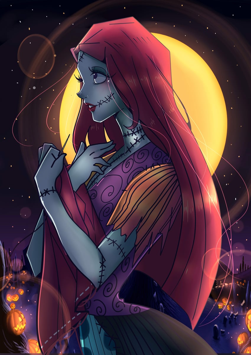 sally (the nightmare before christmas) drawn by vanessa_trevino