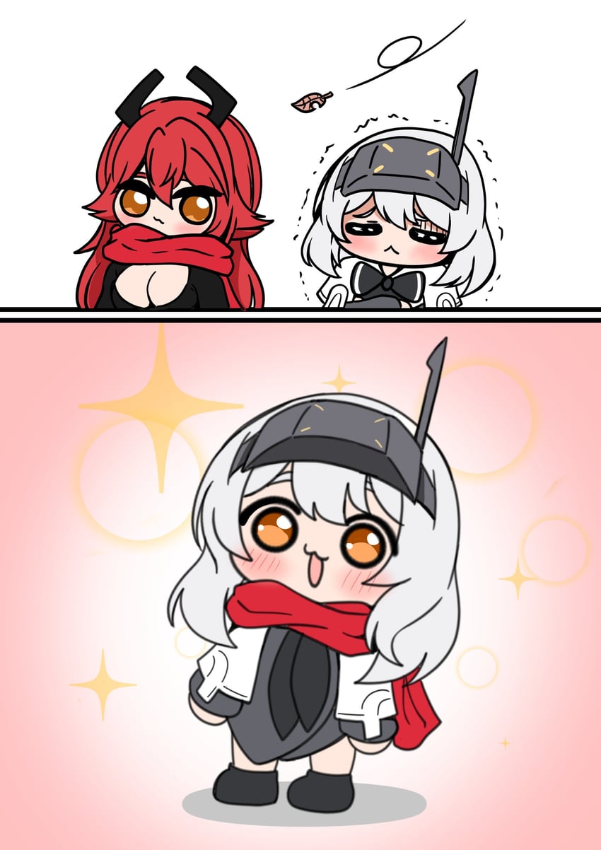 red hood and snow white (goddess of victory: nikke) drawn by syoko1151