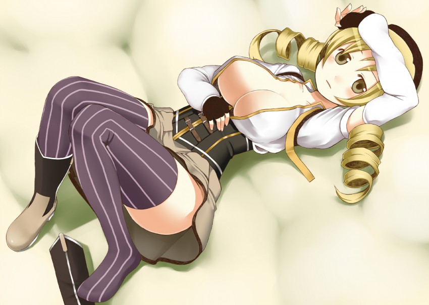 tomoe mami (mahou shoujo madoka magica) drawn by kamata_yuuya