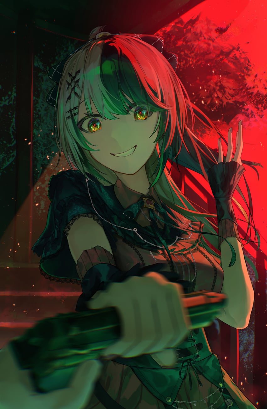 shiori novella (hololive and 1 more) drawn by solar_torch