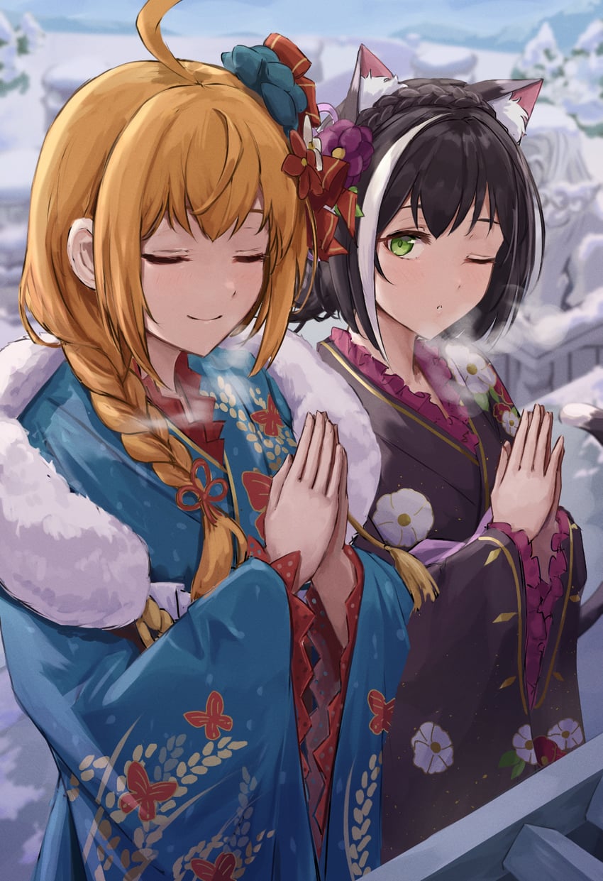 karyl and pecorine (princess connect!) drawn by ito_t20a