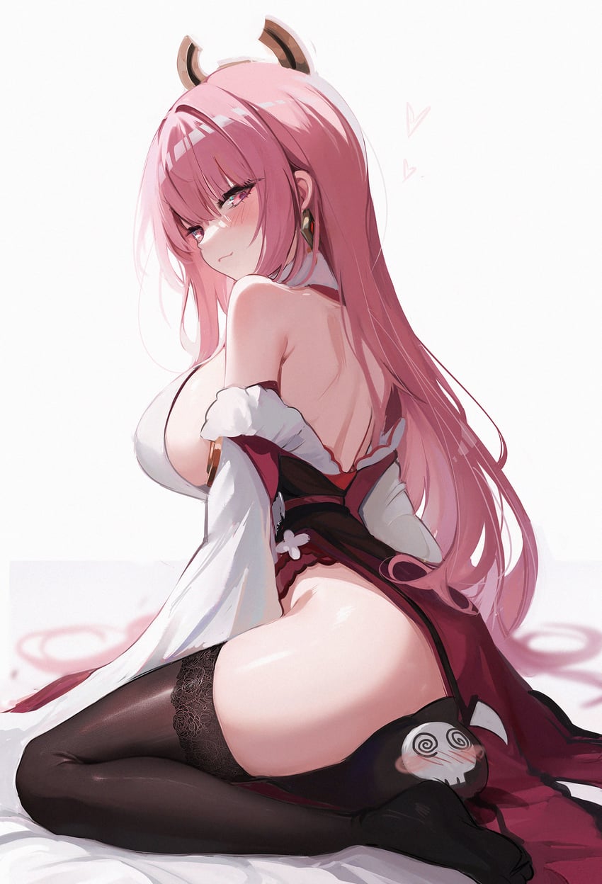 yae miko and mori calliope (hololive and 2 more) drawn by koahri