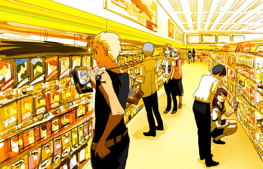 narukami yu, shirogane naoto, satonaka chie, kujikawa rise, amagi yukiko, and 5 more (persona and 2 more) drawn by serori_(koredemoka)