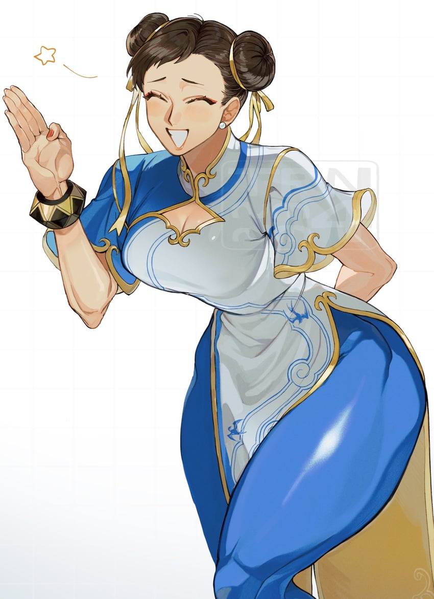 chun-li (street fighter and 1 more) drawn by trnnmnm4