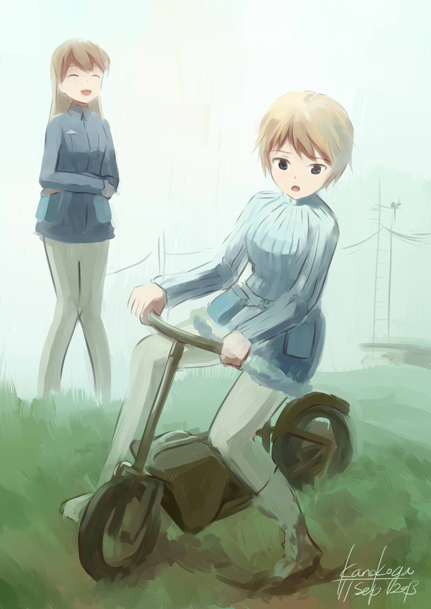 eila ilmatar juutilainen and nikka edvardine katajainen (world witches series and 2 more) drawn by kanokoga
