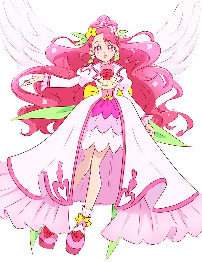 hanadera nodoka and cure grace (precure and 1 more) drawn by fpminnie1