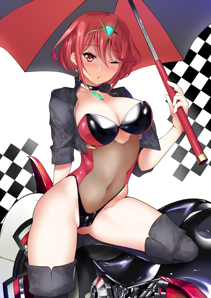 pyra (xenoblade chronicles and 1 more) drawn by daive