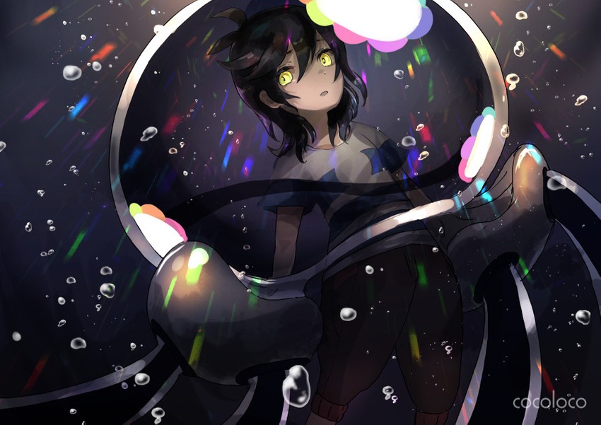 elio and nihilego (pokemon and 1 more) drawn by cocoloco