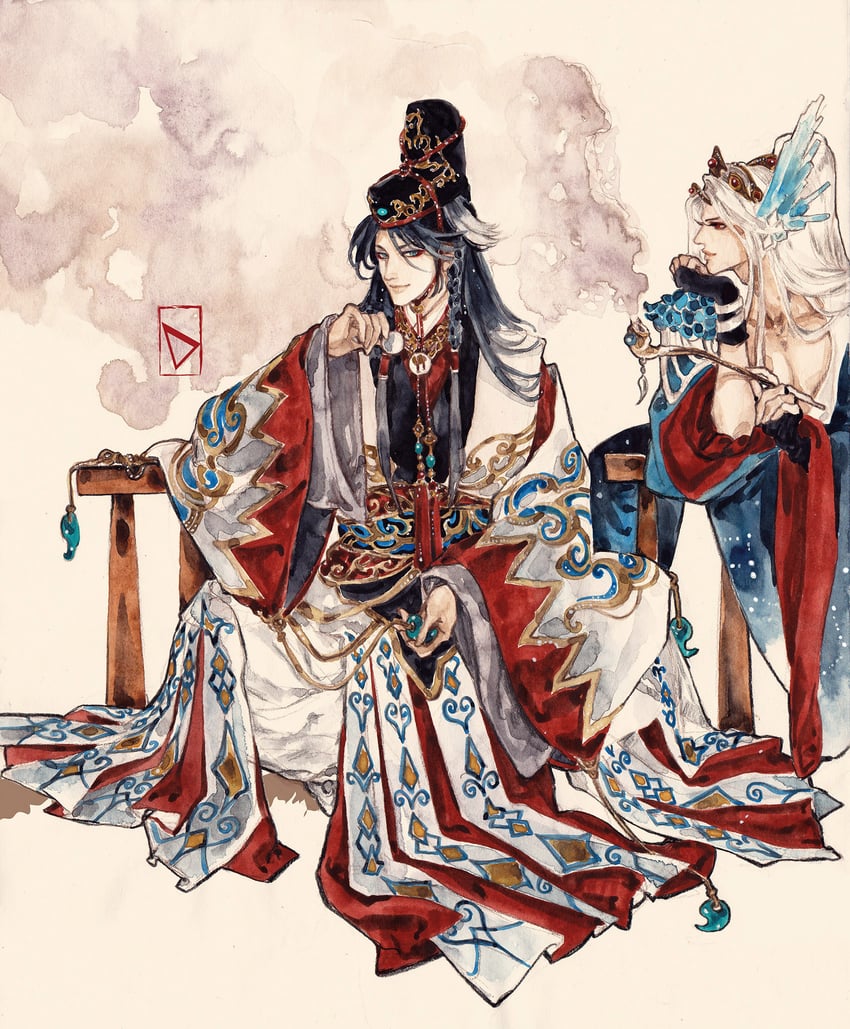 lin xue ya and xiao kuang juan (thunderbolt fantasy) drawn by demetrio