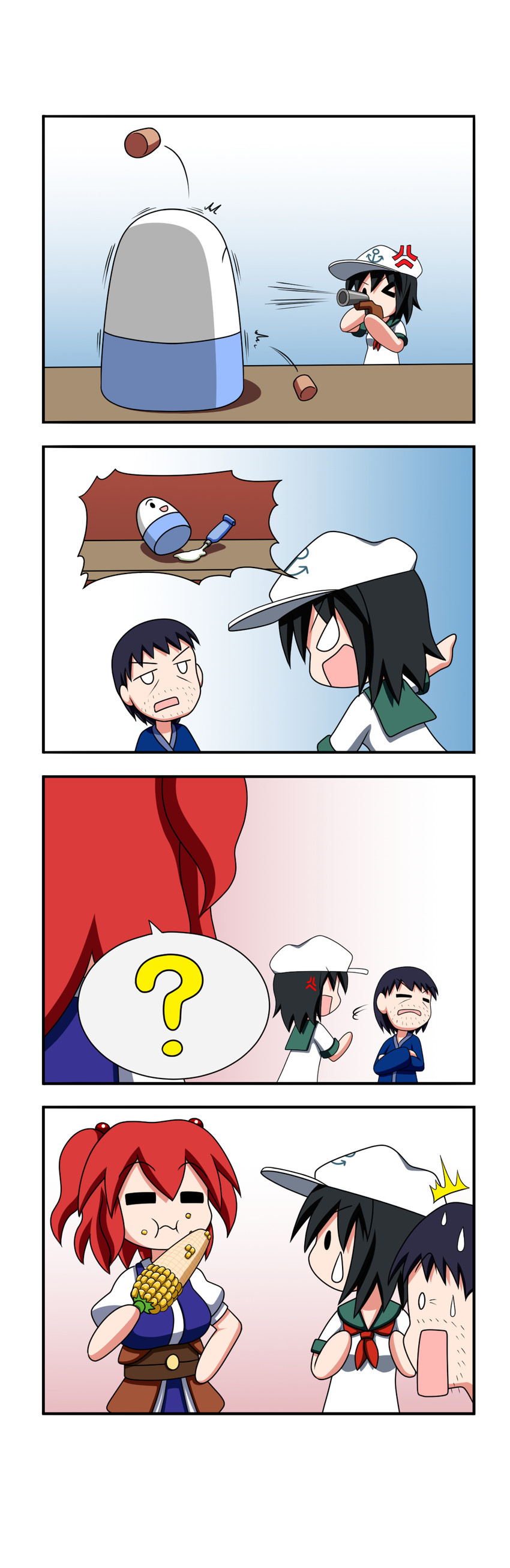 onozuka komachi and murasa minamitsu (touhou) drawn by rakugaki-biyori