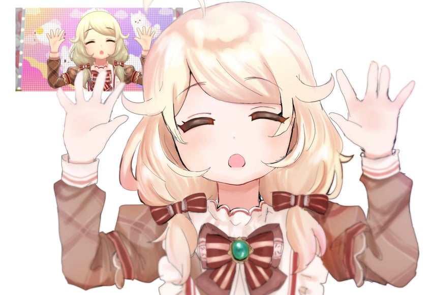 yusa kozue (idolmaster and 2 more) drawn by h2omizu_2