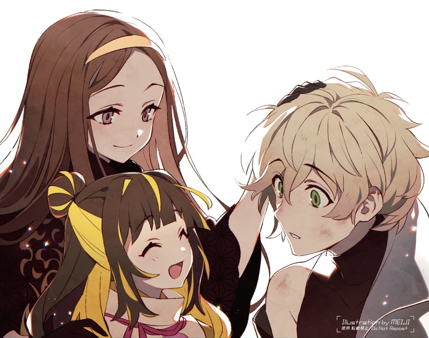 chacha, ishida mitsunari, and shusha (fate and 1 more) drawn by meiji_ken