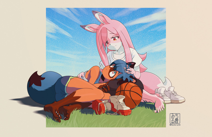 kagemori michiru and hiwatashi nazuna (brand new animal) drawn by michirutnk