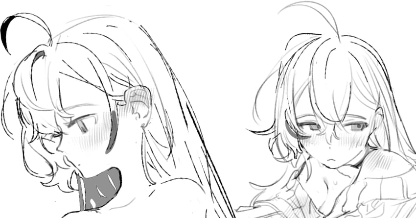 nanashi mumei (hololive and 1 more) drawn by eus_ing