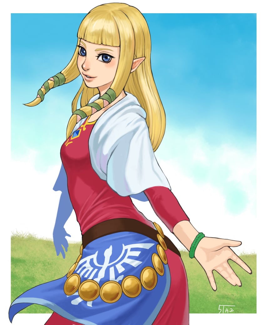 princess zelda (the legend of zelda and 1 more) drawn by 5tatsu