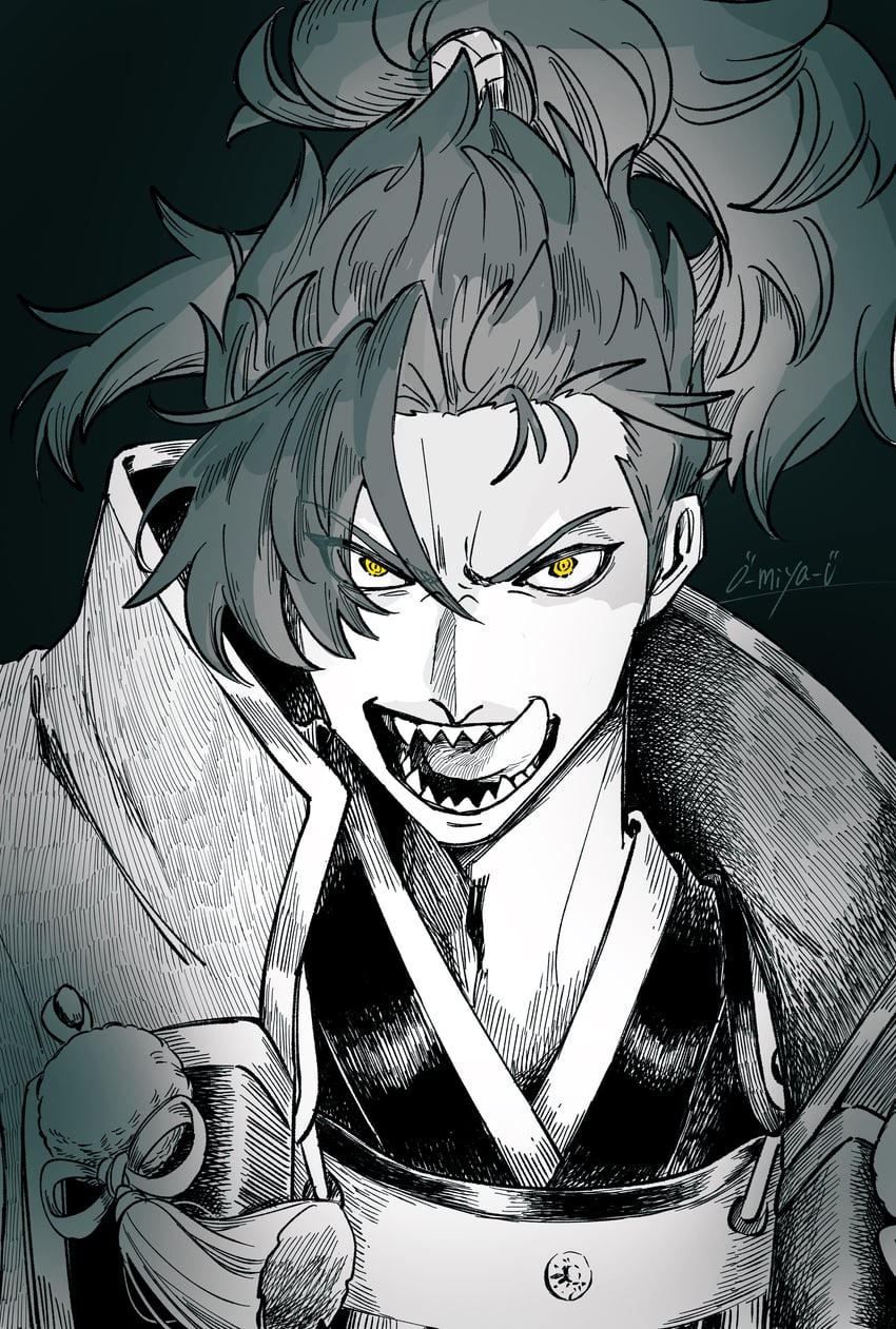mori nagayoshi (fate and 1 more) drawn by o-miya_(ohmiya_you)