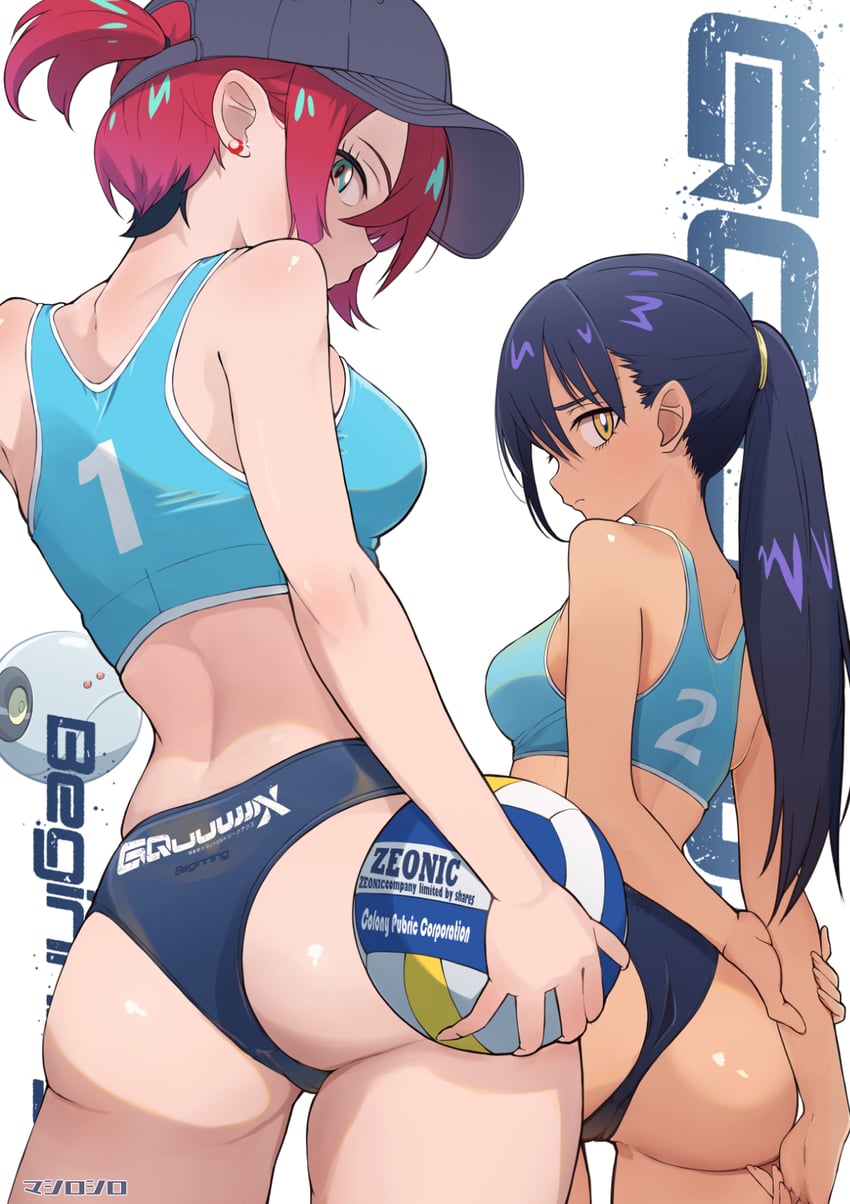 amate yuzuriha, haro, and nyaan (gundam and 1 more) drawn by mashiroshiro