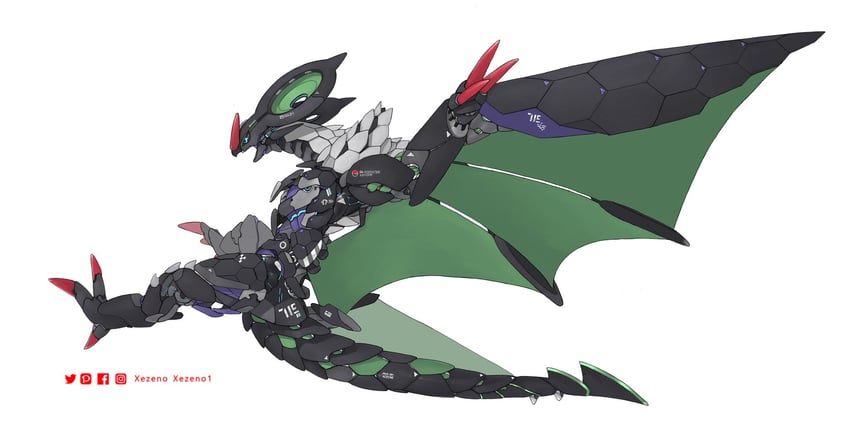 noivern (original and 1 more) drawn by xezeno