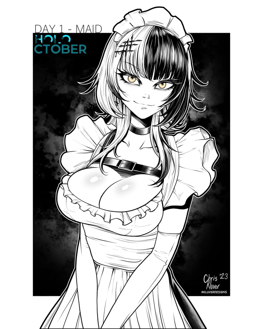shiori novella (hololive and 1 more) drawn by kluverdesigns