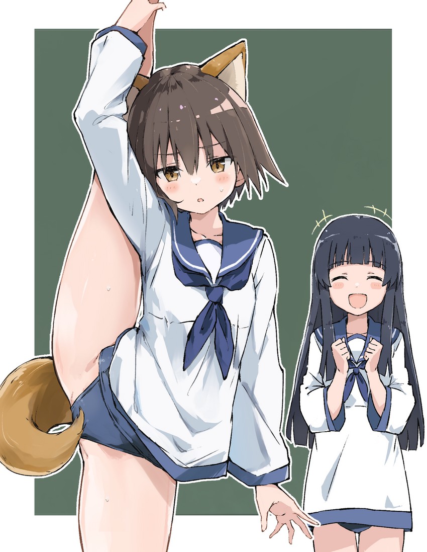 miyafuji yoshika and yamakawa michiko (world witches series and 1 more) drawn by rauto