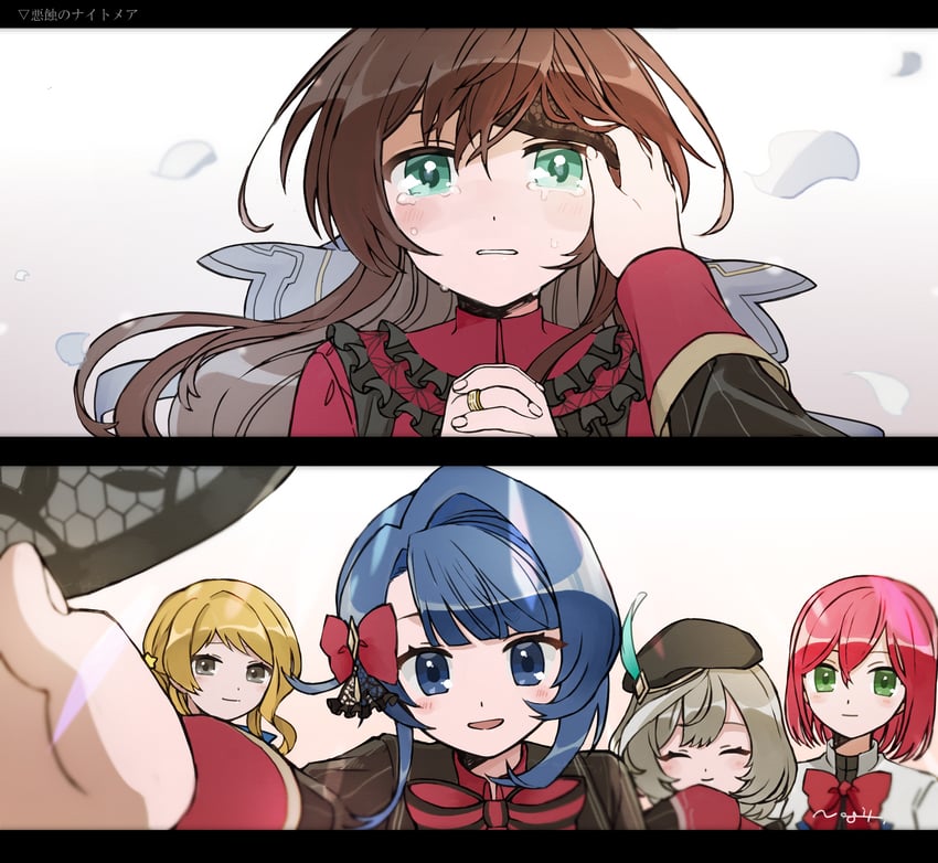 aizawa kazuha, sasaki ran, serizawa chikaru, iijima renka, and hatsukano yo (assault lily) drawn by nagi_(namae11x)