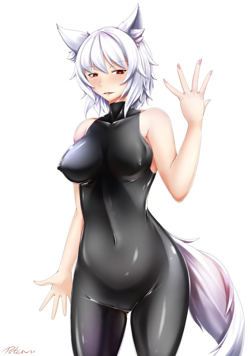 inubashiri momiji (touhou) drawn by inyuppo