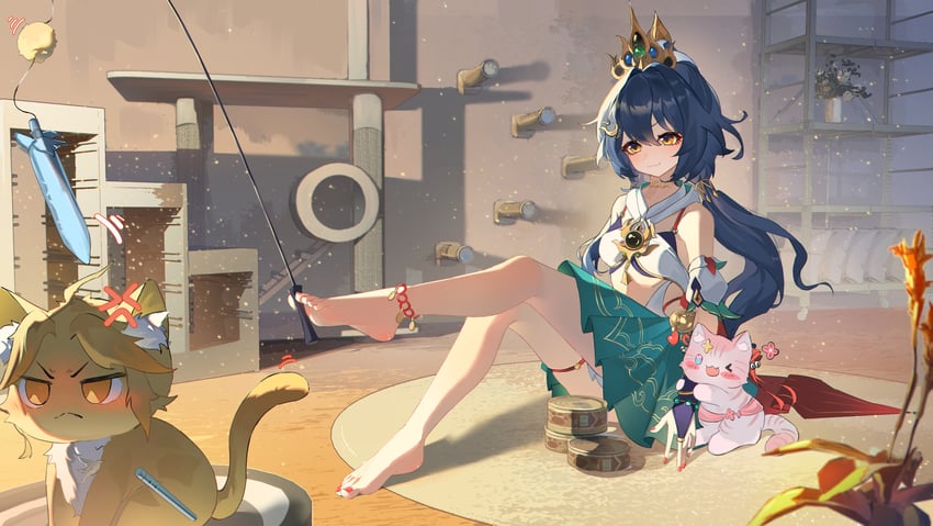 march 7th, yunli, and yanqing (honkai and 1 more) drawn by yuan_zhen