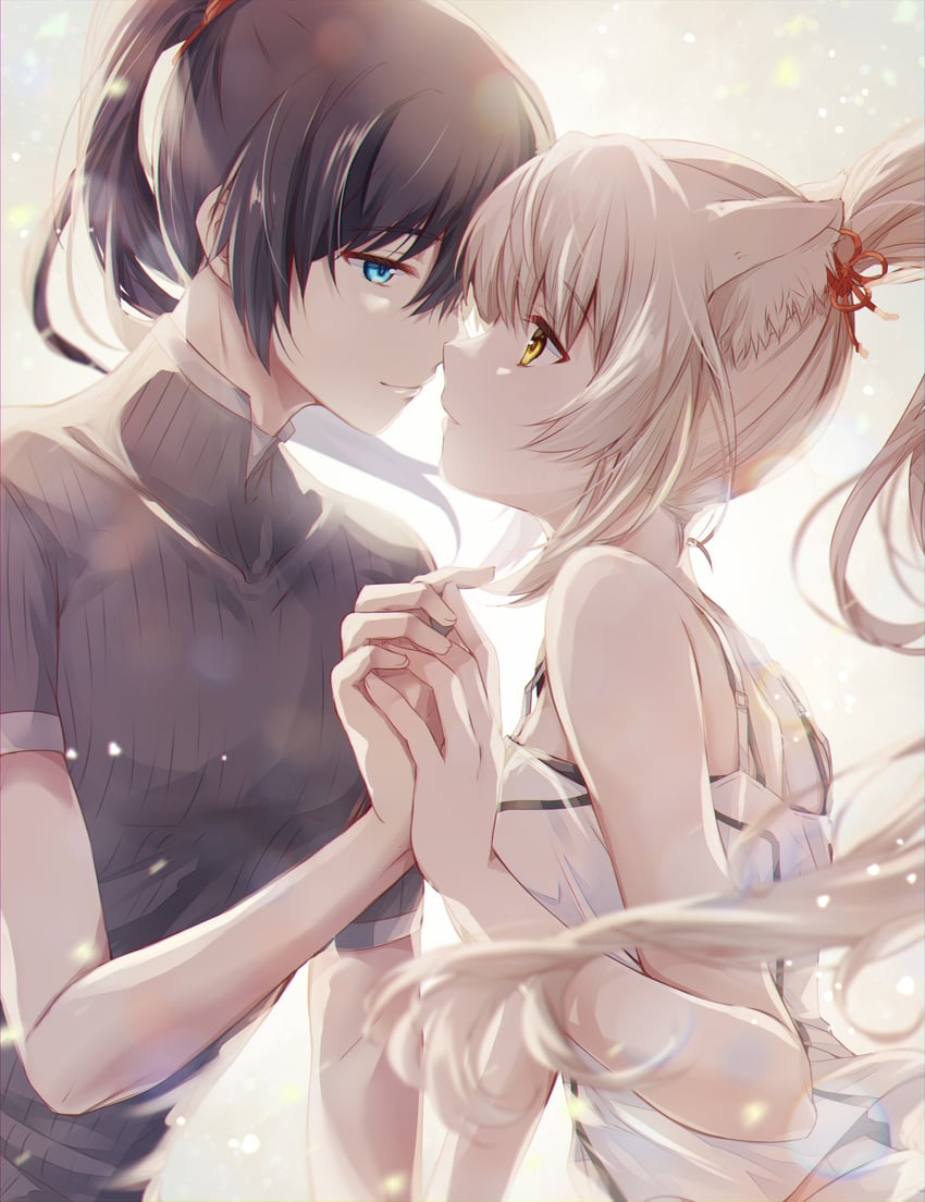 mio and noah (xenoblade chronicles and 1 more) drawn by ui_frara
