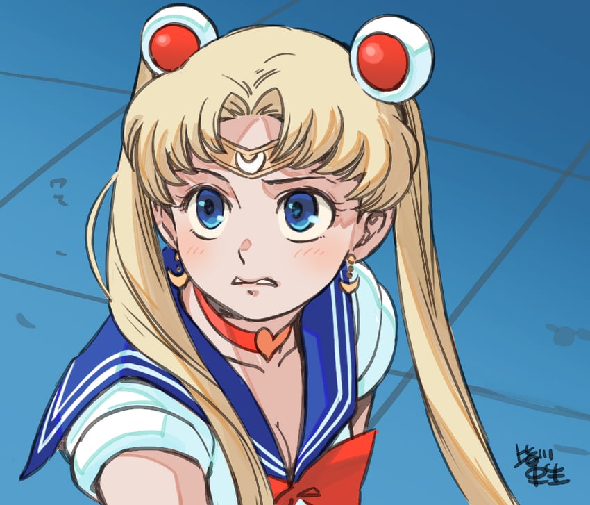 tsukino usagi and sailor moon (bishoujo senshi sailor moon) drawn by minagawa_fumio