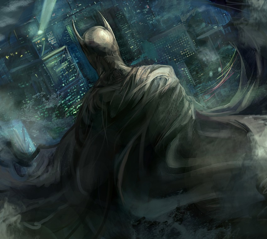 batman (dc comics and 1 more) drawn by gooloomy
