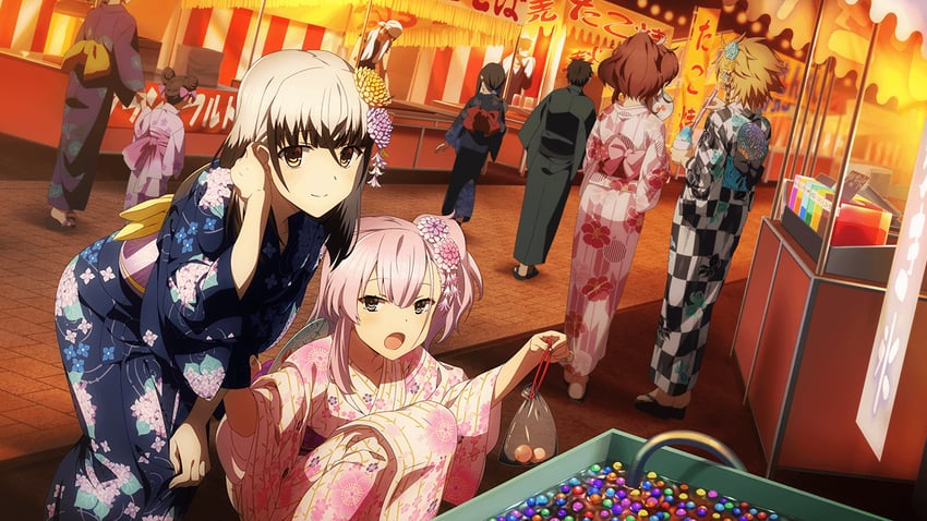 satsuki yomi, shidou maki, tsubakuro yume, and konohana suzuka (toji no miko and 1 more)