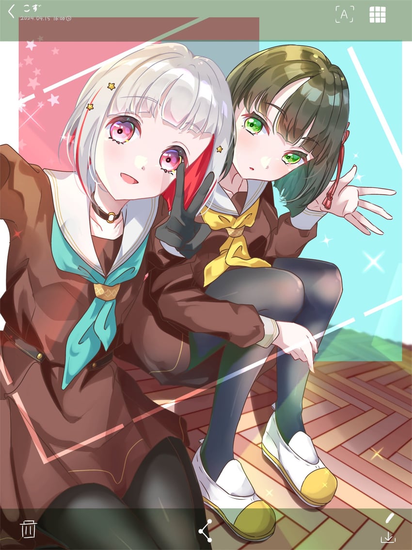 yugiri tsuzuri and momose ginko (love live! and 1 more) drawn by sakari_(pear_8_ll)