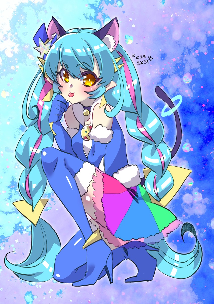 yuni and cure cosmo (precure and 1 more) drawn by kurokosatouaji