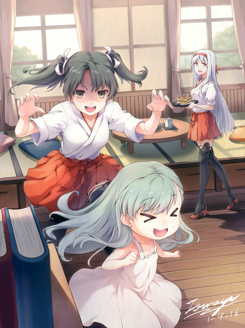 zuikaku, suzuya, and shoukaku (kantai collection) drawn by tama_yu