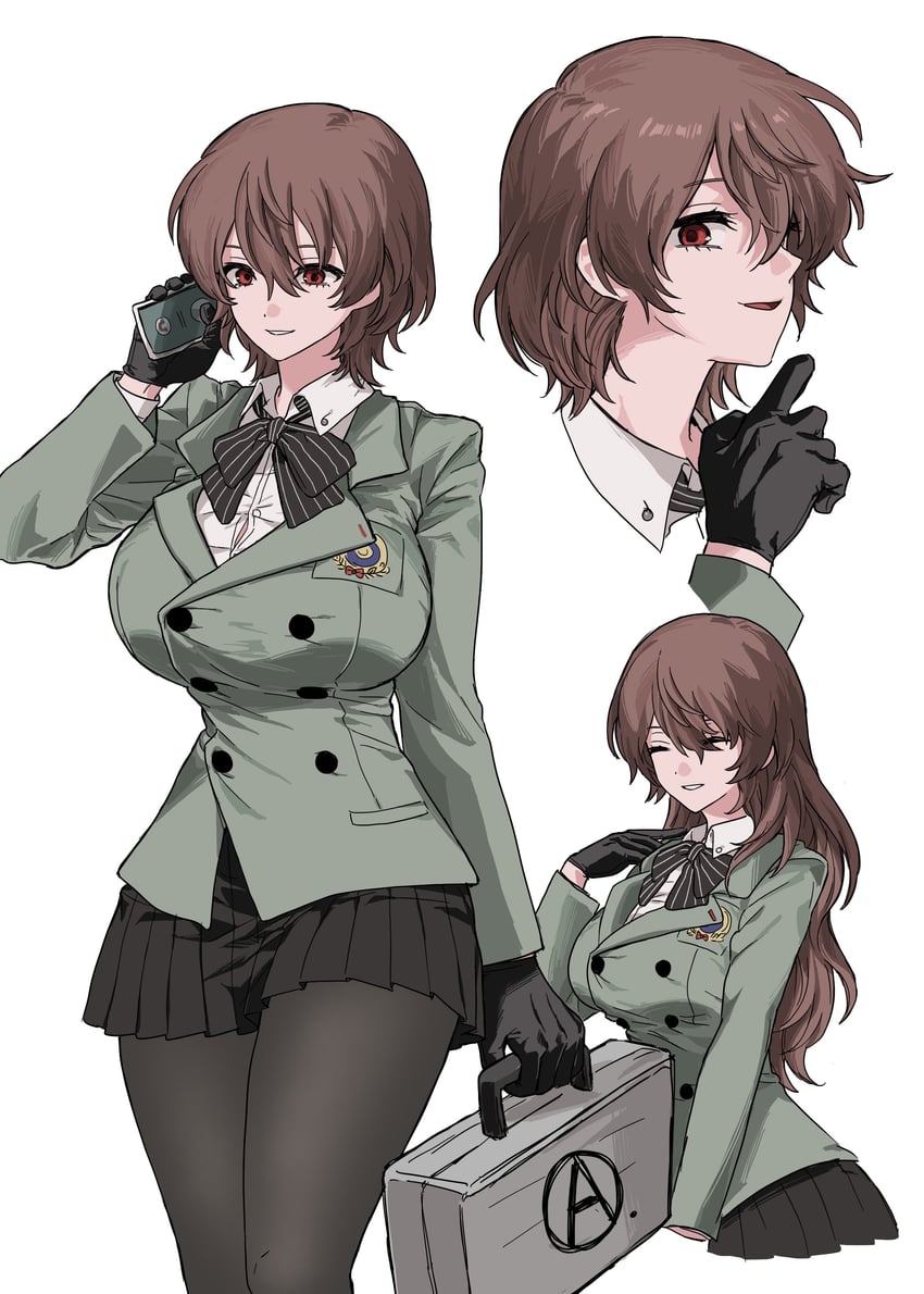 akechi gorou (persona and 1 more) drawn by pppp6212