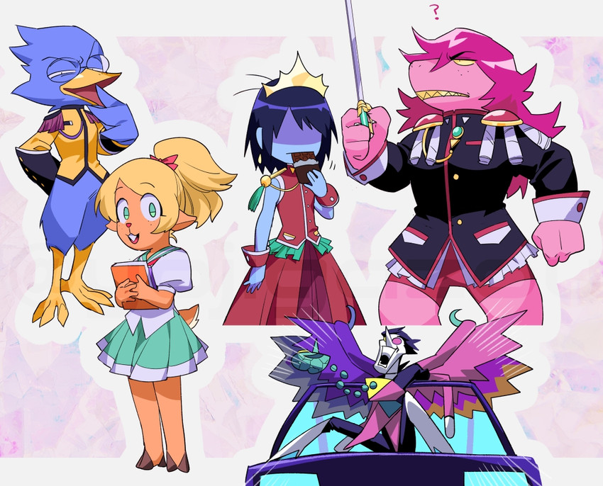 tenjou utena, kris, himemiya anthy, noelle holiday, susie, and 6 more (deltarune and 1 more) drawn by yojio_(2188)