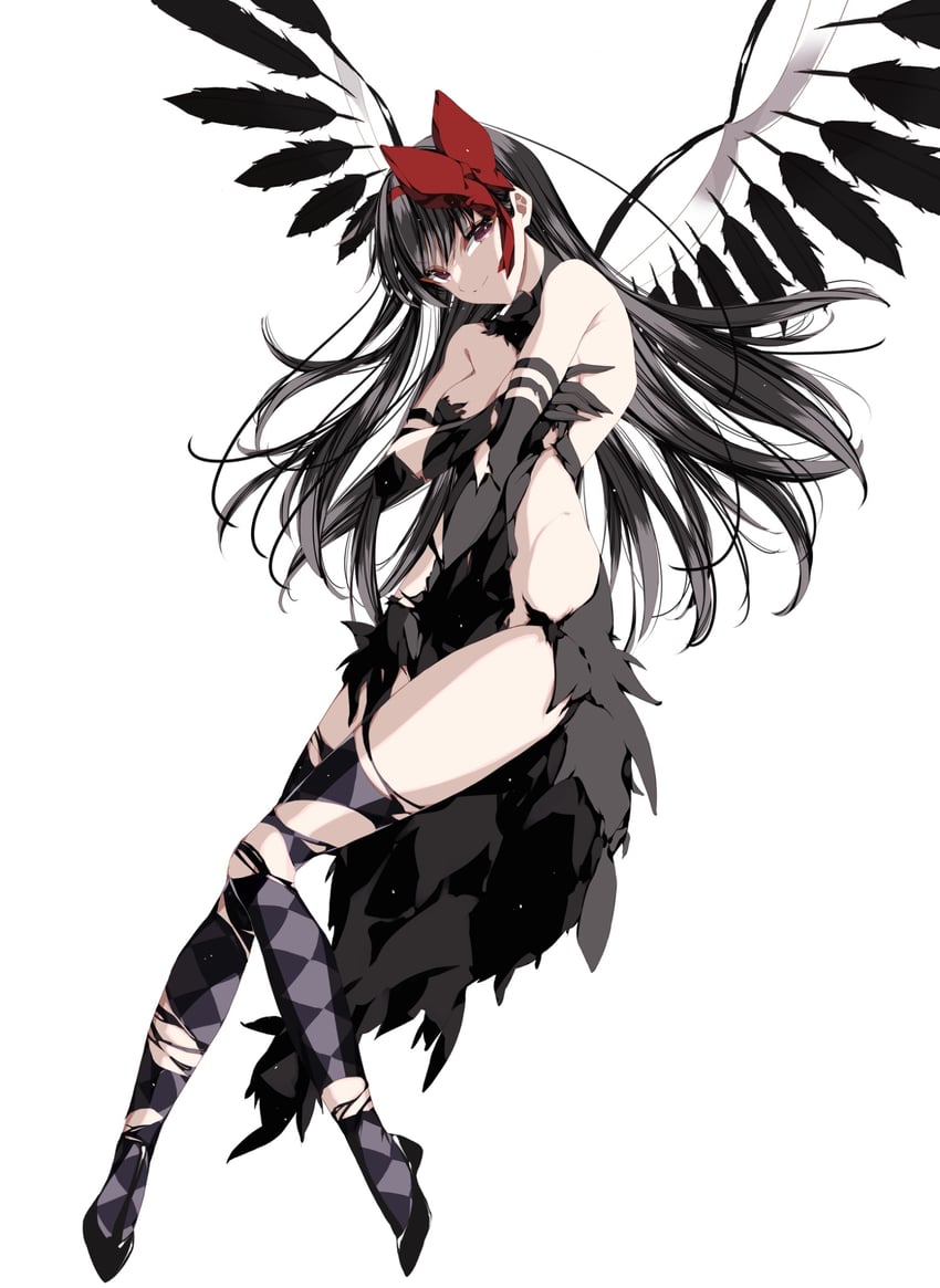 akemi homura and akuma homura (mahou shoujo madoka magica and 1 more) drawn by misteor