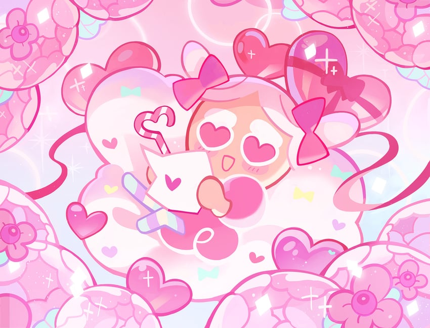 cotton candy cookie (cookie run and 1 more) drawn by wedjigamja