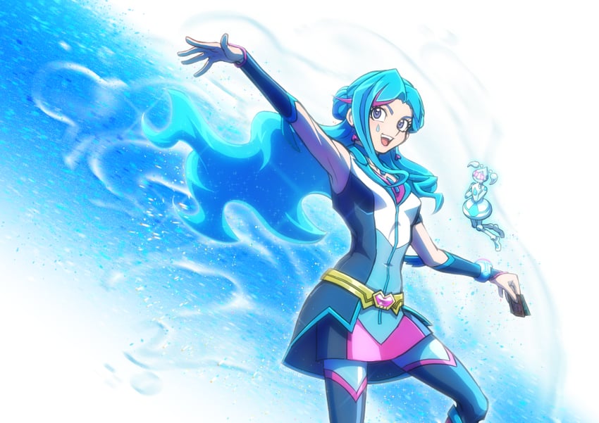 zaizen aoi, blue maiden, and aqua (yu-gi-oh! and 1 more) drawn by komao_komaoart