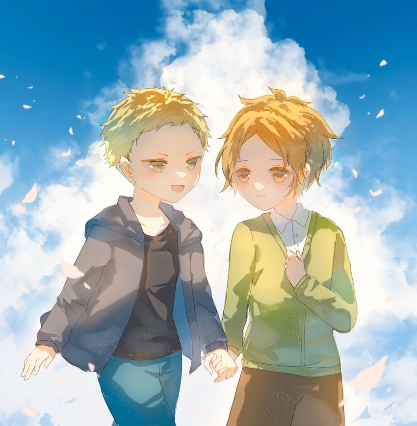 kaji akihiko and nakayama haruki (given) drawn by min_huang