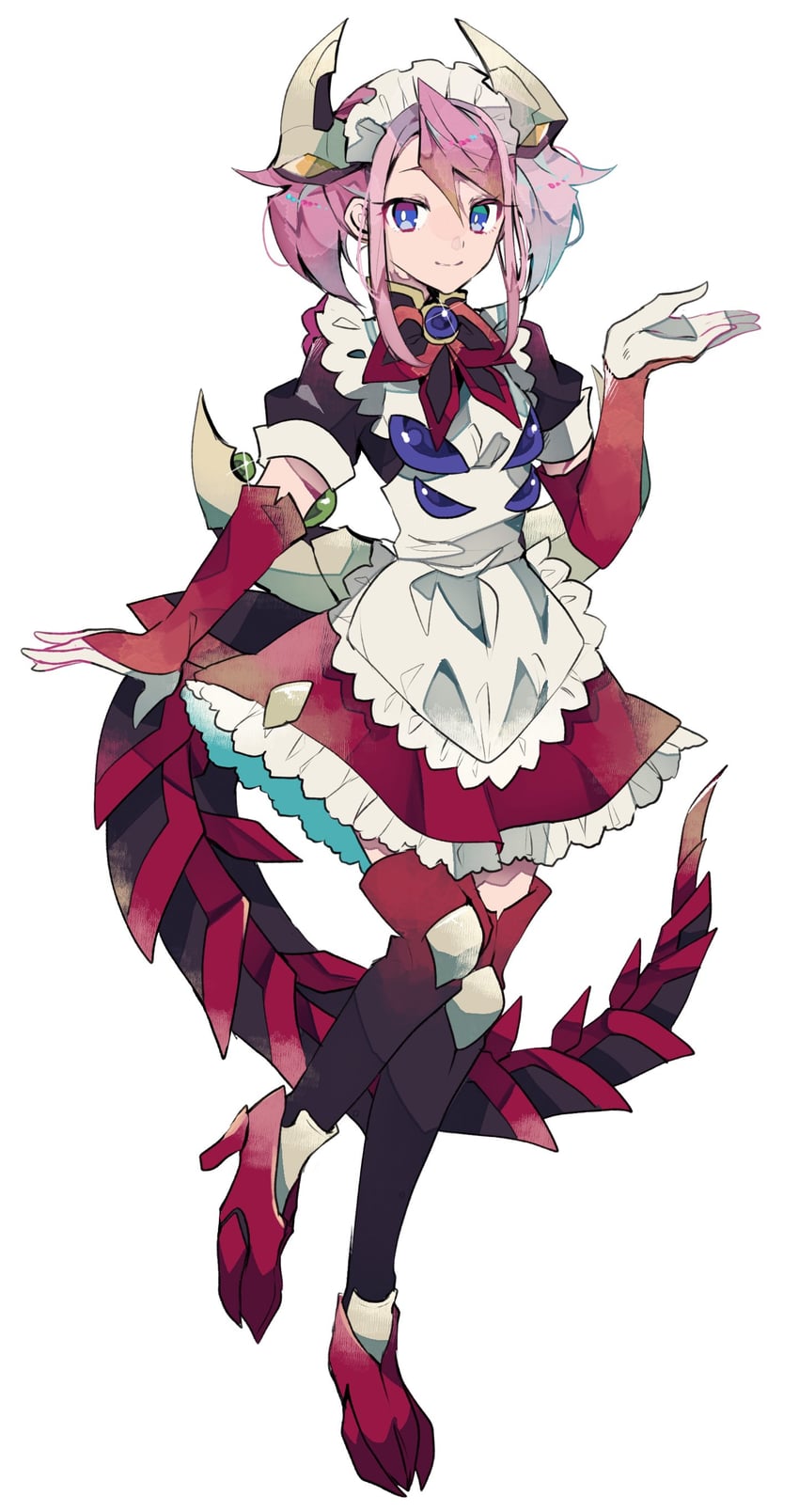 hiiragi yuzu and odd-eyes pendulum dragon (yu-gi-oh! and 1 more) drawn by teketeke_(tasutekete)
