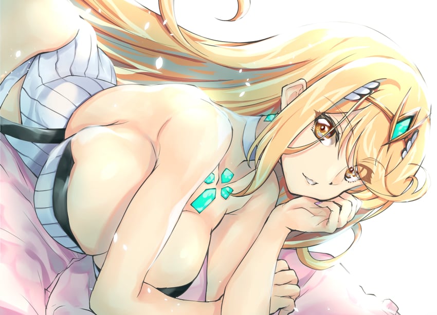 mythra (xenoblade chronicles and 1 more) drawn by wochi