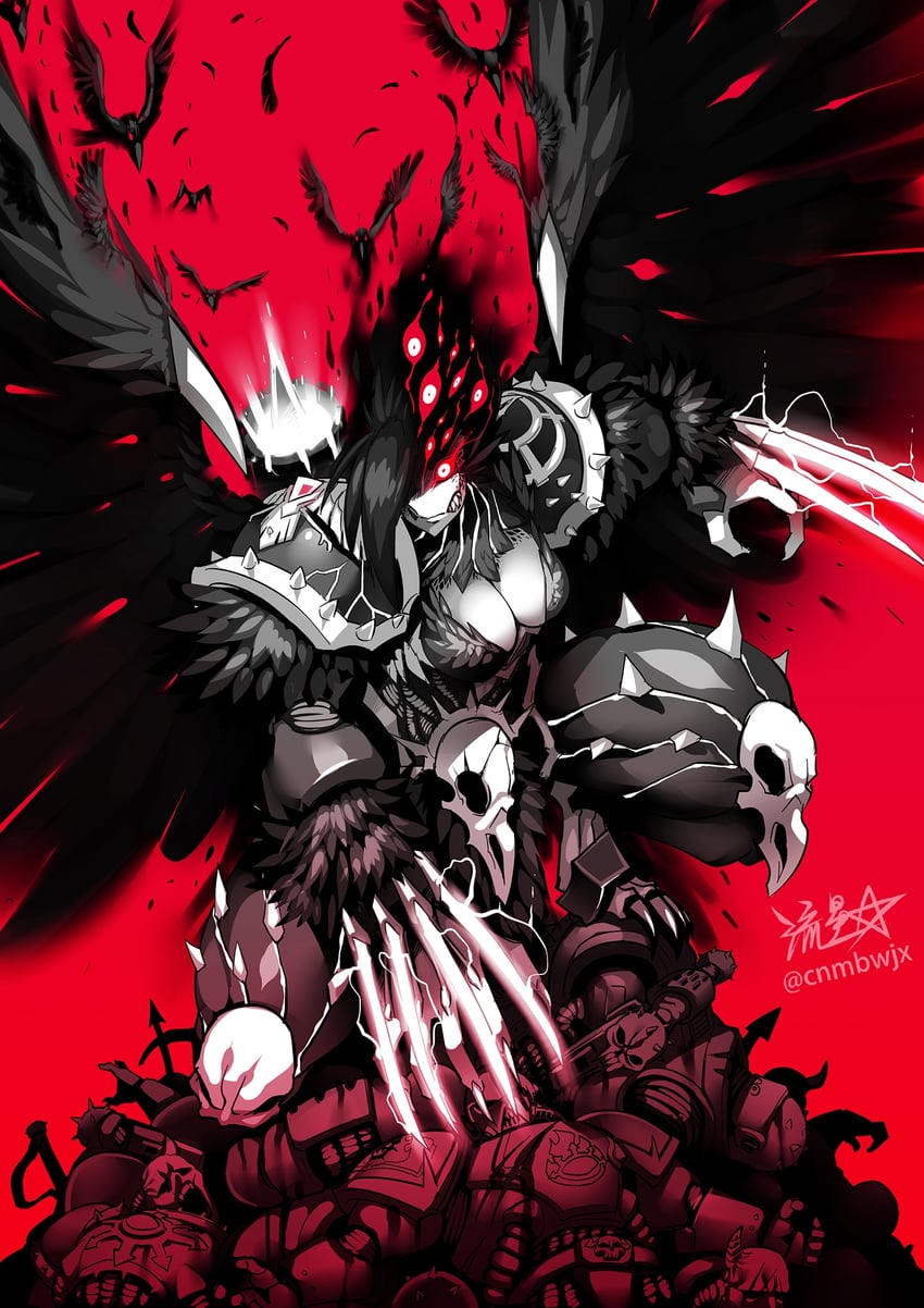 corvus corax (warhammer 40k) drawn by ryuusei_(mark_ii)
