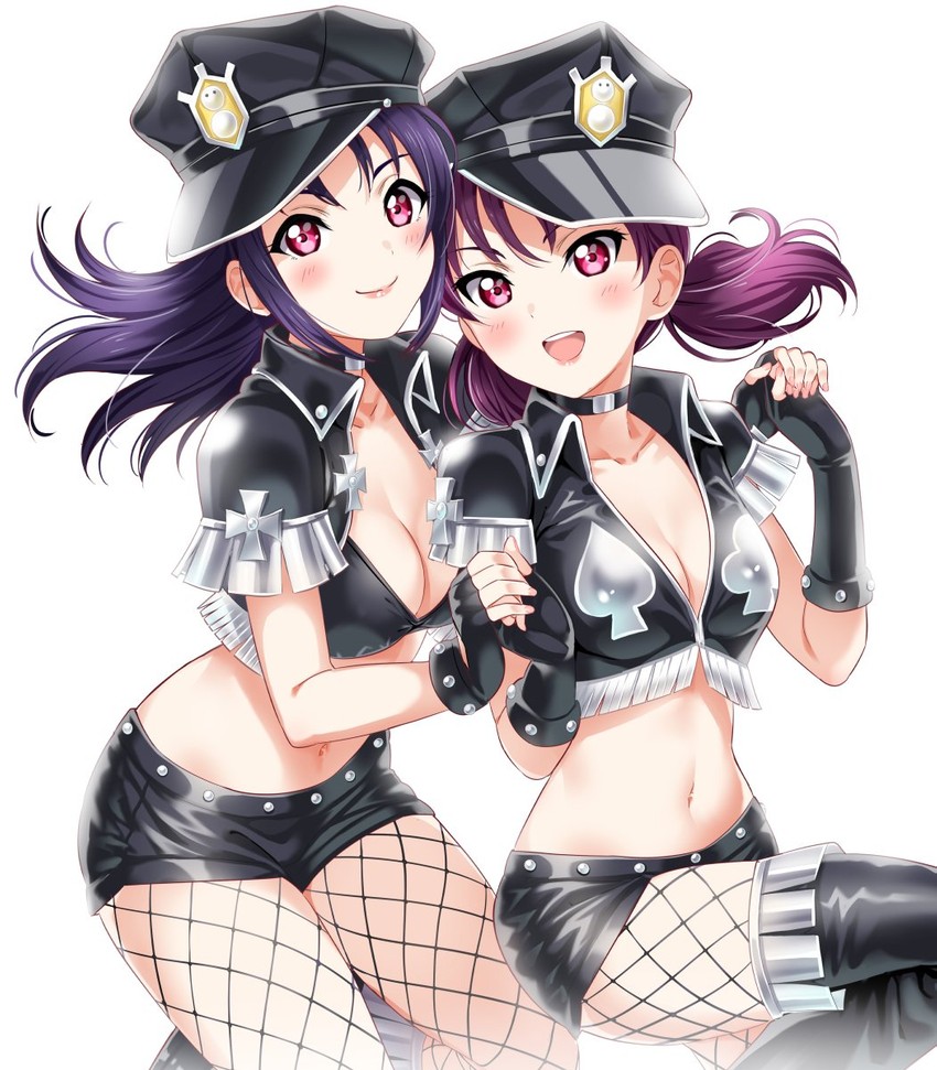 kazuno sarah and kazuno leah (love live! and 2 more) drawn by sankuro_(agoitei)