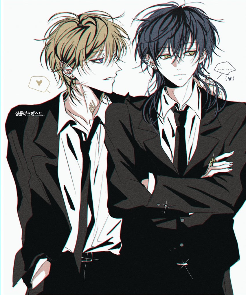kuzuryu chisei and shingu haruomi (paradox live) drawn by limeee_i