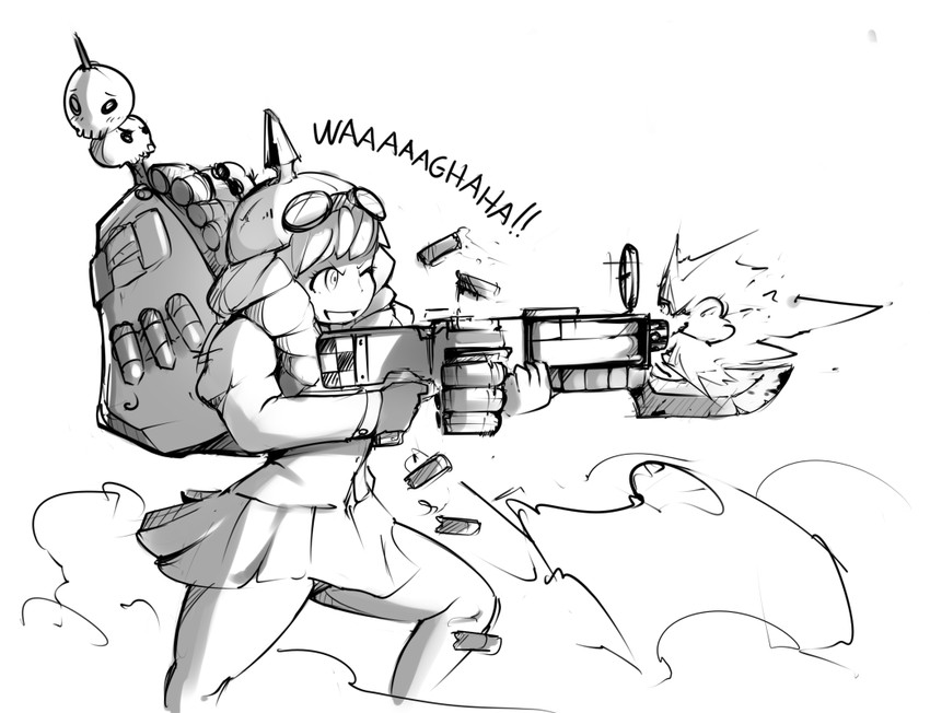 mikado shiina and flash gitz (warhammer 40k and 1 more) drawn by zako_(arvinry)