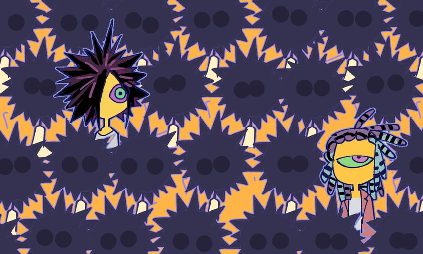 spyke and murch (splatoon and 2 more) drawn by milifeimili