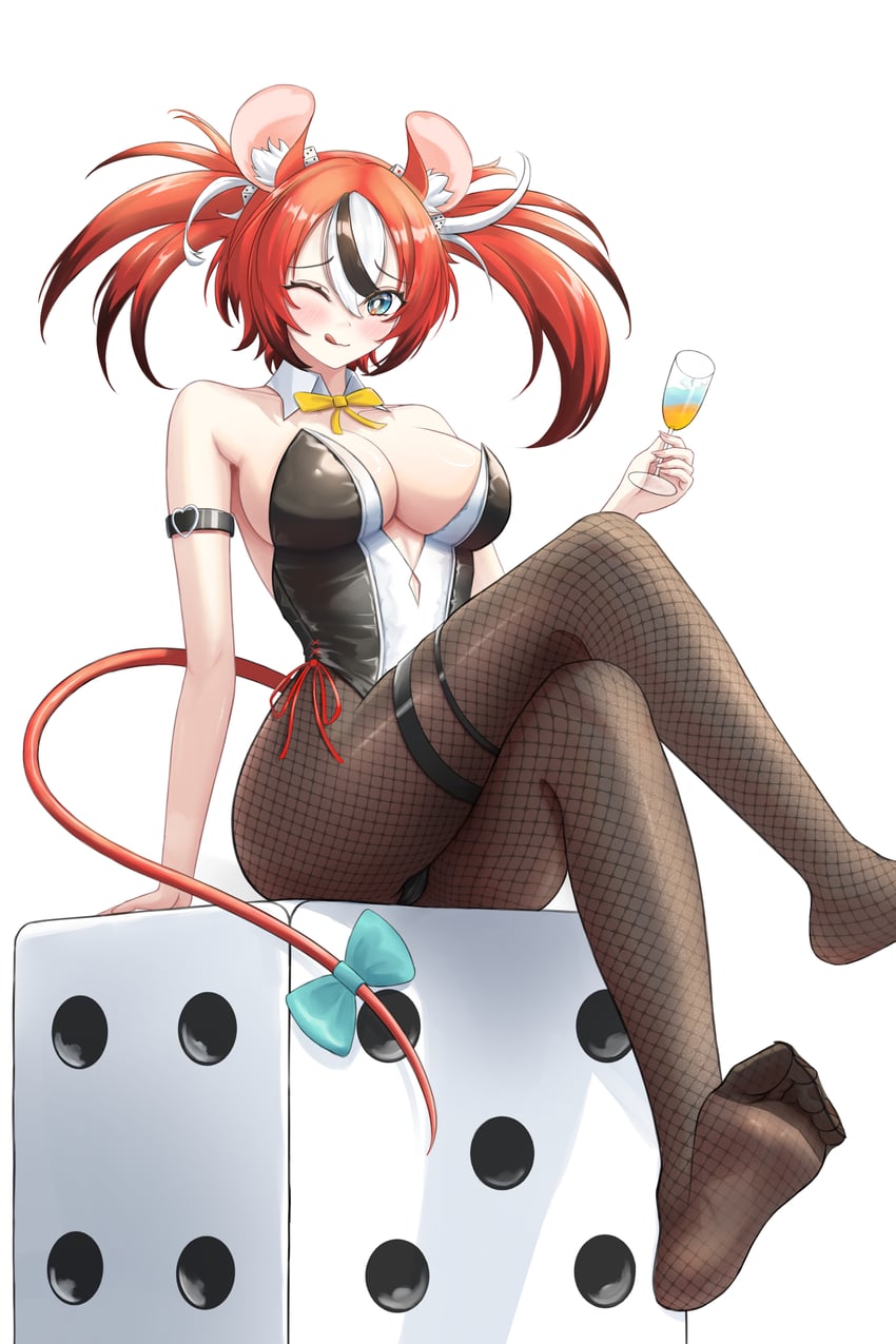 hakos baelz (hololive and 1 more) drawn by almonxtea