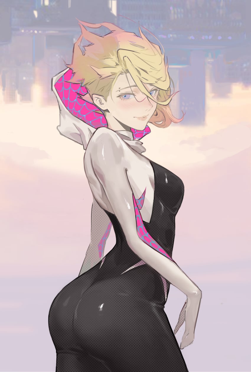spider-gwen and gwen stacy (marvel and 3 more) drawn by wayne851120