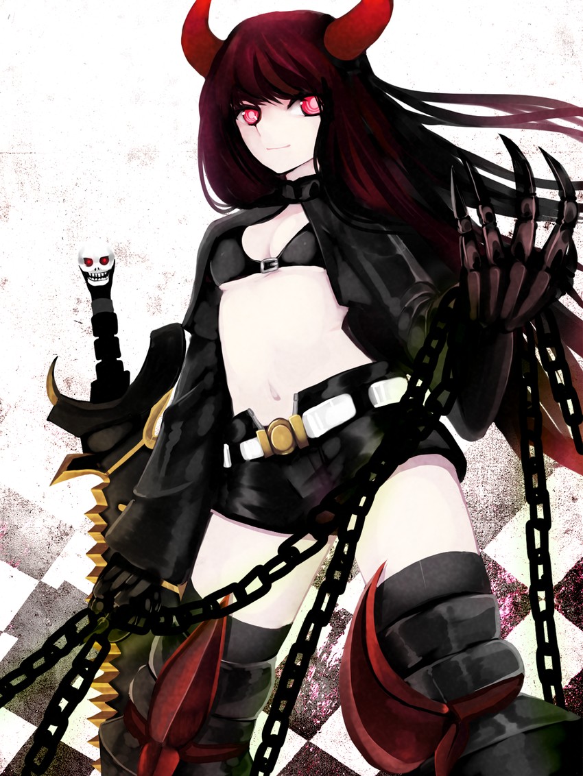 black gold saw (black rock shooter) drawn by meiko_(puua)